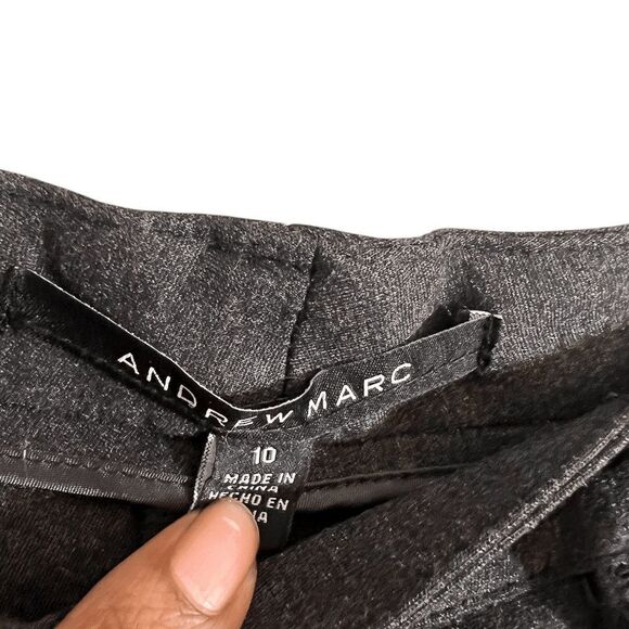 Andrew Marc Womens Pants 10 Gray Slim Stretch Trousers - Picture 3 of 3